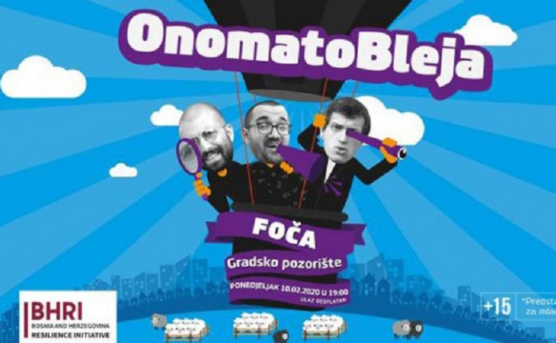 „Onomatobleja šou“ u Foči : Urnebesna satira o našoj svakodnevnici