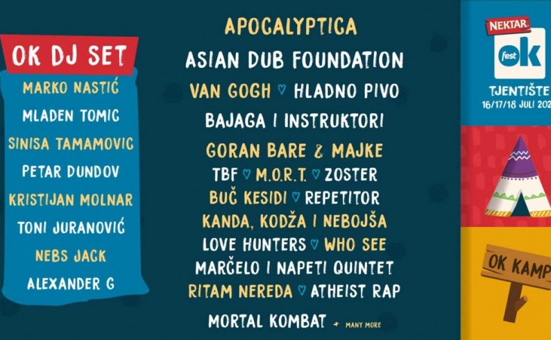 OK Fest pomjeren za juli naredne godine