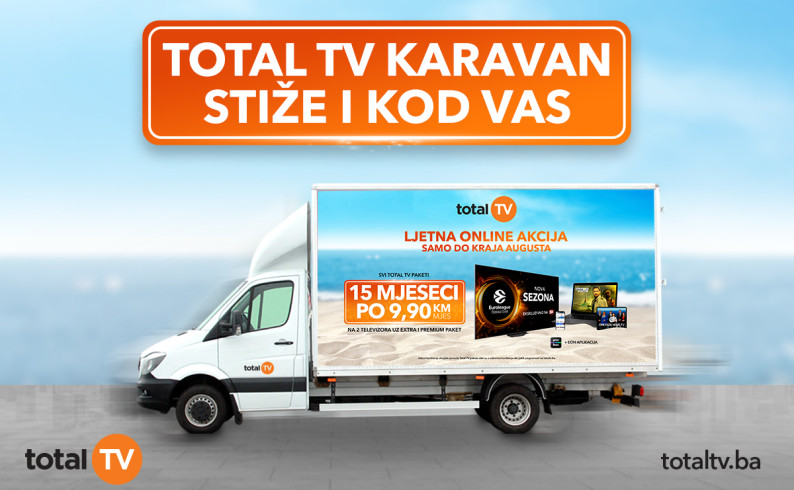Total TV karavan uskoro kreće na putovanje kroz Bosnu i Hercegovinu: Vrijeme je za druženje, poklone i Total TV akciju!