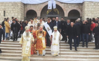 Patrijarh osveštao Hram Svetog Save u Foči