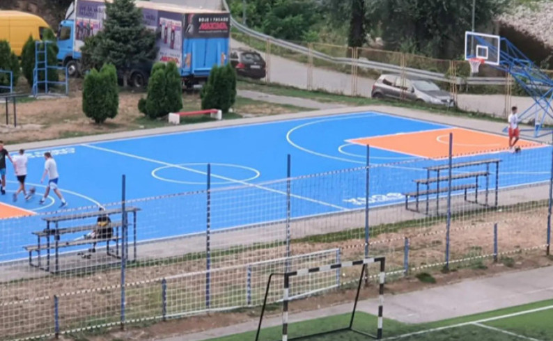 Prva košarkaška utakmica na renoviranom terenu